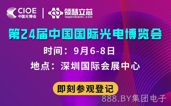 888.BY集团电子将携众多产品亮相中国国际光电博览会，诚邀莅临12D812号展位！